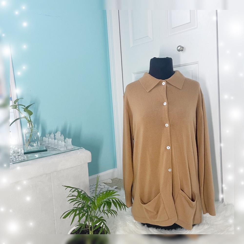 Brown Oversized Comfy Cardigan